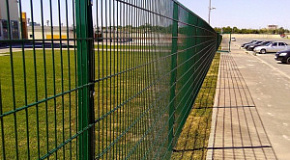Забор из сетки сварной оцинкованной высокий